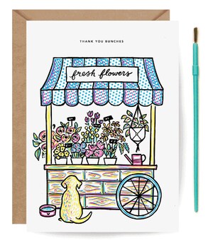 Flower Stand (Paint with Water Card)